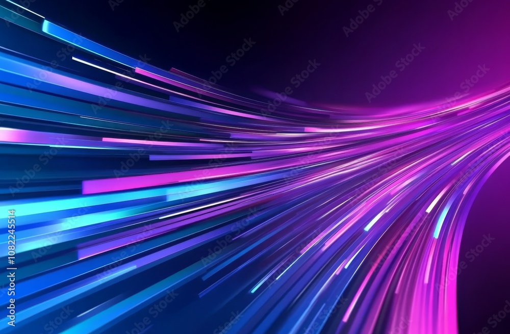 Fototapete Abstract background with colorful lines and a sense of motion