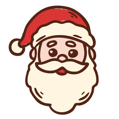 Hand-drawn santa illustration