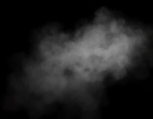 smoke on black background