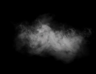 smoke on black background