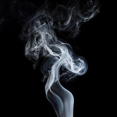 smoke on black background