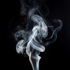 smoke on black background