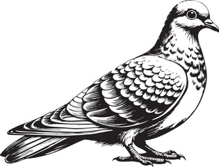 Obraz premium grenada dove bird vector illustration