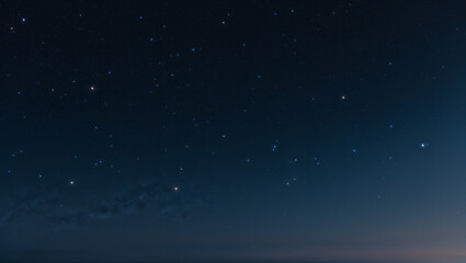 Naklejka premium Vast starry night sky filled with brilliant celestial constellations