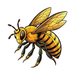 bees vector icon design, labeled vector art silhouette illustration.