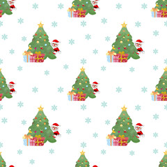 Christmas fabric pattern