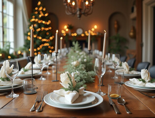 christmas party
christmas dinner
christmas table