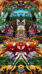 Abstract art background . Hand painting artwork on canvas .