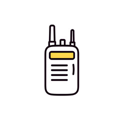 Fototapeta premium Walkie Talkie icon image. Suitable for mobile application web application and print media vector on white background. Generative AI