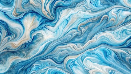 Obraz premium Abstract water background with blue and white swirling veins