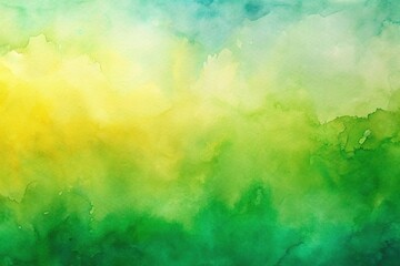 Fototapeta premium Abstract watercolor background gradient in green and yellow hues