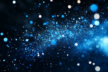 4k Blue Particles Explosion. Motion Background. Xmas glitter particle. Isolated on black. Animated Overlay. 60fps. 2160p,