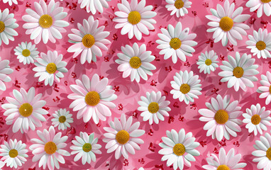 Obraz premium Vintage floral texture art background