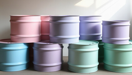 Industrial Drums in Calming Pastel Tones