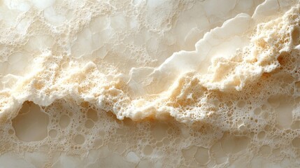 Obraz premium Cream Marble Textured Background with Soft Bubbles. Generative AI