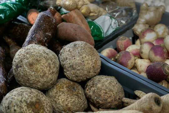 Mixed assortment of root crops