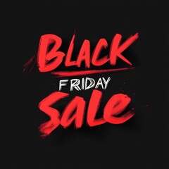 Black Friday sale event promotion poster.