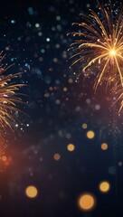 fireworks in the night sky