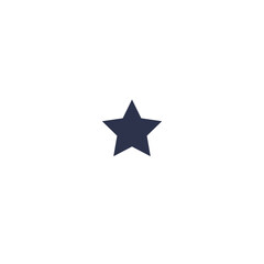 Obraz premium A simple black star symbol on a white background, representing excellence and aspiration.