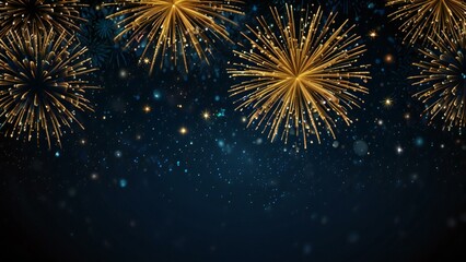 Naklejka premium fireworks in the night sky