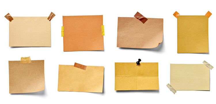 note paper piece label vintage grunge tape label ripped tag message adhesive tape push pin thumbtack card sign business office