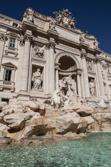 Fountain di Trevi in Rome, Italy. Trevi is one of the most famous landmarks of Rome.