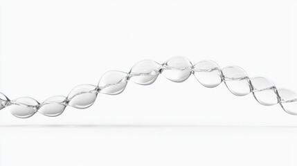Dynamic water droplets arc studio high-quality render minimalist close-up fluid motion