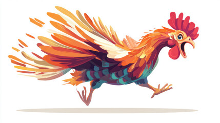 Cute cartoon character of turkey. Thanksgiving holiday celebration.