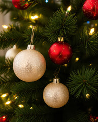 christmas tree with balls