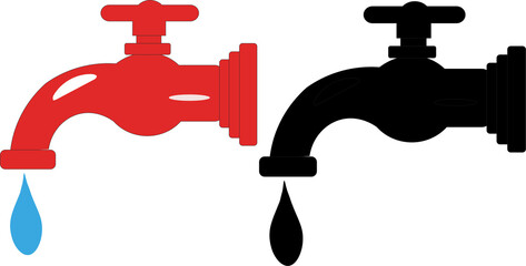 illustration of tap water logo
perfect for warning don't waste the water