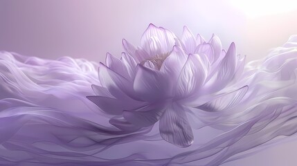 Obraz premium Traditional Chinese purple lotus illustration poster background