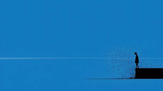 A powerful image of a person breaking down a wall, symbolizing overcoming obstacles and achieving progress. 