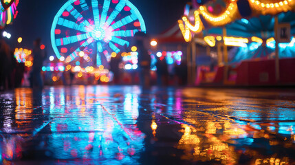 Obraz premium “Midnight Fair Glow”