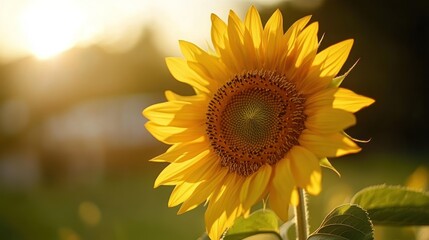 Obraz premium Sunflower in Golden Hour