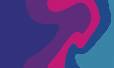 Abstract colorful  blue pink purple wavy background 