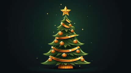 Cartoon illustration of celebration of Christmas,generated with AI.