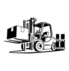 forklift truck and forklift