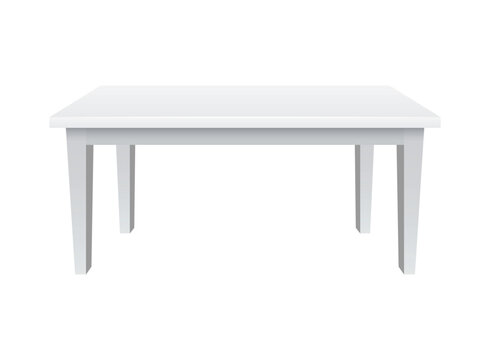 Table furniture icon in flat style. Wooden table vector illustration on isolated background. Dinner desk sign business concept.