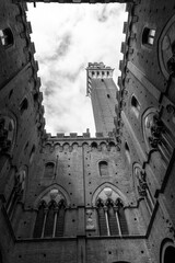 Fototapeta premium The Palazzo Pubblico, town hall is a palace in Siena, Italy