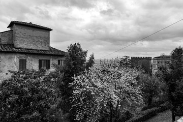 Fototapeta premium Aerial architecture and street view in Siena, Tuscany, Italy