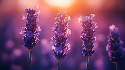 Obraz premium Exploring the Benefits and Delights of Lavender Honey: A Unique Floral Sweetener for Relaxation and Well-being
