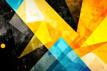 Spectacular geometric shape background in vibrant colors.