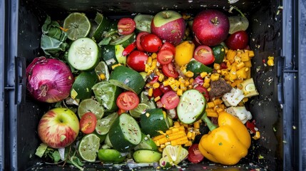 Food Waste in a Compost Bin