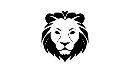 very simple shape of a lion illustration in vector