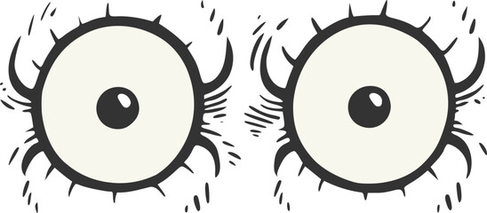 Design of watching eye draw