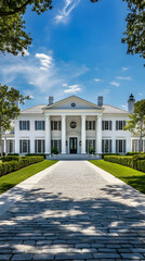 Waterfront Annapolis colonial with private sailing dock and lighthouse views, classic Maryland Chesapeake estate