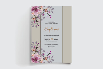 BRIDAL SHOWER FLORAL INVITATION TEMPLATE