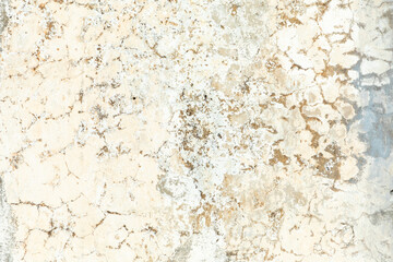 rough white plaster wall with uneven structure and old paint symbolizing past time and age