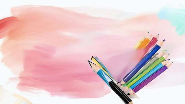 anime art life perfect educational content promotions targeting ng students parents backpack education summer background concept study crayons children creative class student cognition lesson