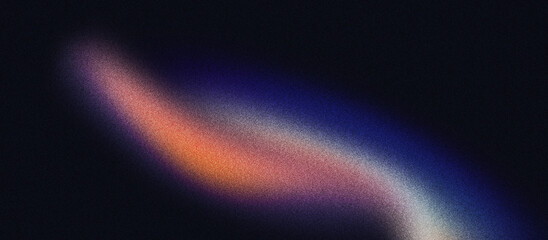 Grainy gradient background blue pink abstract glowing color wave black dark backdrop noise texture banner poster header design